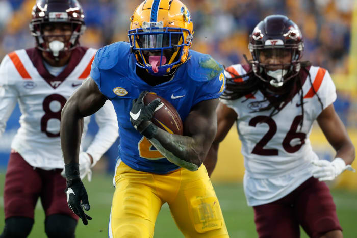 Pittsburgh running back Israel Abanikanda